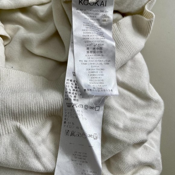 Kookai - Sweater - Size 2 -  Pale orange and off white - GUC - Picture 5 of 5